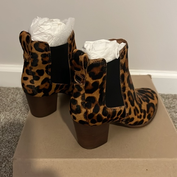 Madewell Regan boot in blurred leopard calf hair - Picture 4 of 4